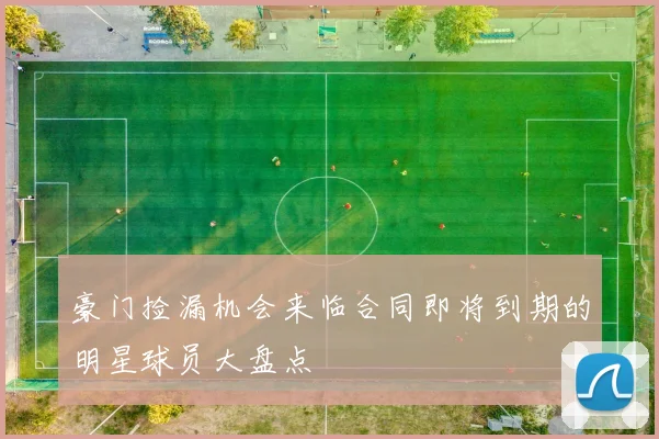 豪门捡漏机会来临合同即将到期的明星球员大盘点